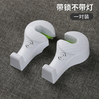 [不带灯]白色一对 汽车挂钩椅背挂钩隐藏式多功能创意车内车上座椅车载挂钩汽车用品