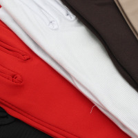 大红色 (1双) 均码 弹力氨纶手套男女黑白色礼仪表演防晒手套大红色婚庆紧身手套