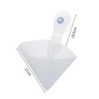 1个装（42cm*17cm）（）-74O 沥水垃圾袋漏斗袋子水槽细网大号厨房吸盘式隔渣家用分类干湿漏网