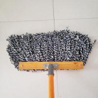 窄平板40线条 木杆40拖把敦布双面绒保洁超级吸宽棉布家用老式敦布物业拖把水拖