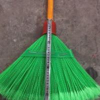 绿色 卫益升扫把硬毛波纹丝扫把家用环卫扫水户外扫帚头批发学校工厂