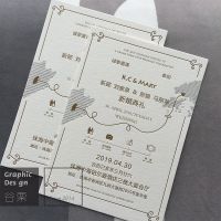 450克进口棉纸120x170mm 创意大方凸版厚棉纸高档地图结婚礼请柬贴邀请函定制做设计印刷