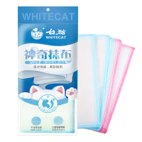 八层神奇抹布1包 共3片 白猫神奇抹布家务清洁洗碗抹布家用百洁布12片装吸水抹布厨房用品