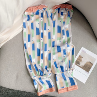 灰色(彩色条条)-冰丝灯笼袖 均码 夏季宽松版防晒冰丝袖套女开车神器骑车夏天薄款手臂护臂手套袖子