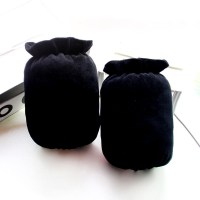 特价黑色 秋冬绒布护袖套女成人办公短款防污套袖筒学生小孩作业防脏手袖薄