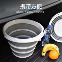 Edo可折叠水桶家用塑料户外旅行洗车大号洗衣桶美术学生小桶10L