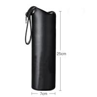 薄款直径7*高25 黑色 通用保温杯杯套玻璃杯袋子户外杯子保护套隔热防烫防摔水杯套