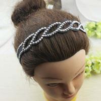 银白钻麻花一条 长款刘海贴儿童成人通用刘海贴带钻黑色系列发贴发带多用魔法贴