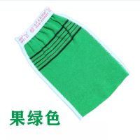 4036细砂单层果绿色4条装 看河单层细砂搓澡巾洗澡沐浴巾手套浴刷搓背搓泥去污洗澡擦