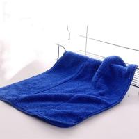 蓝色 30*40珊瑚绒3条装 2-10条双层珊瑚绒抹布吸水巾长绒咖啡机清洁布清洗布厨房清毛巾