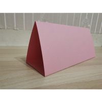 空白款1 20张 A4大小 配双面胶和笔 制作台卡姓名牌桌牌号纸质三角桌签会议桌牌桌卡双面空白桌卡