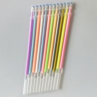 12色笔芯 学生手账高光笔 0.5m 高颜值荧光绘画笔彩色中性笔重点划标记号笔