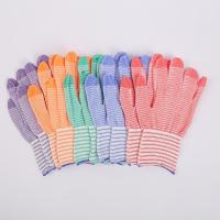 颜色随机 12双 L 十三针尼龙手套彩色花色纱线手套针织斑马纹条纹劳保手套芯12双