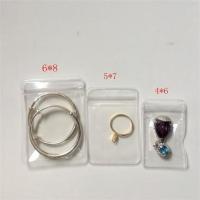 4*6/5*7/6*8薄白50只 首饰密封袋防尘防氧化pvc珠宝透明收纳袋装首饰袋耳饰袋混批