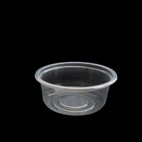 小盒360ml 透明 碗底50个 无盖 超凡圆形360 500ml水果捞盒子 一次性芋圆碗冰粉甜品碗外卖打包盒