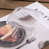 10套 单独包装盒 木糠蛋糕盒水果捞打包盒烘焙慕斯豆乳包装盒子网红一次性透明杯子