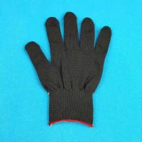 薄款黑色尼龙手套 12双 白色十三针尼龙手套薄款作业手套贴手工作小号无尘手套劳保手套