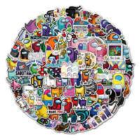 100张热门游戏Among Us涂鸦PVC防水笔记本电脑手机行李箱卡通贴纸 100张热门游戏Among Us涂鸦PVC防