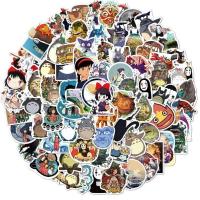 100张卡通宫崎骏组合DIY手机壳滑板笔记本超防水涂鸦贴纸