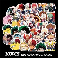 我的英雄学院 100张 100张我的英雄学院行李箱贴纸手机笔记本电脑装饰防水动漫大贴纸