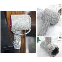 爆闪超密纯色银白 Dyson戴森吹风机贴钻石贴纸钻风筒保护套壳高端爆闪水晶钻石贴膜