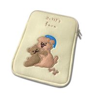 两只小狗(米黄色)[内胆包] 11寸竖款(9.7-11寸可用) 日韩ins平板电脑包女适用ipad pro11寸保护套苹