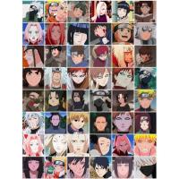 火影忍者A款 热血动漫手帐贴纸火影忍者卡卡西鸣人佐助我爱罗日记本装饰贴画