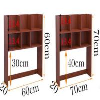 60*60*20浅胡桃 特价创意桌上学生书架电脑架桌面小书架置物架简易收纳办公架