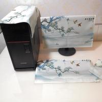 家和万事兴 19/20英寸（显示器罩） 电脑防尘罩台式显示器主机箱全包保护套可爱家用网红键盘防尘盖布