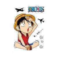 大号210海贼王贴纸 超大海贼王行李箱贴纸艾斯路飞旅行箱贴纸航海王拉杆箱贴画防水