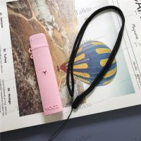 浅粉 柚子光面卡通+送普通挂绳 丫OOZ柚子烟硅胶保护套二代1卡通防摔一代防尘软壳皮套2挂绳贴纸y