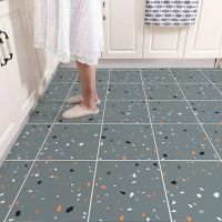 D815墨绿灰[加厚款] 1米长*60cm宽 自粘地板贴水泥地胶垫直接铺加厚耐磨防水塑料地毯自粘地贴纸家用