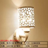 乳白色 512 壁灯卧室墙壁床头灯简约现代创意欧式美式led客厅过道楼梯灯具