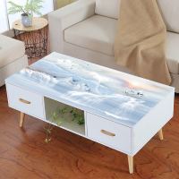 大雁南飞2 60/60 pvc桌布3D印花立体防水软玻璃塑料茶几餐桌电视柜防尘垫