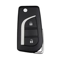 丰田两键外壳(不开齿) 丰田凯美瑞锐志RAV4汉兰达威驰雷凌汽车折叠遥控器钥匙替换外壳