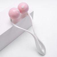 球形面部按摩器粉色 推出小V脸 脸部按摩滚轮美容按摩器瘦脸v脸神器面部全身塑型紧致瘦下巴腰腿