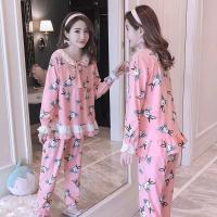 蕾丝兔 L[建议100-115斤] 薄款月子服夏季孕妇睡衣哺乳衣怀孕期产后喂奶衣春秋家居服月子套