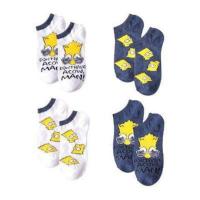 1+2+3+4 4双装 4双装袜子男士短袜浅口隐形船袜春夏季薄款日系卡通潮流ins袜子女
