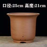 高金钟原色中号一个 宜兴紫砂兰花盆吊兰植物绿萝多肉种菜盆景盆栽清仓特价特大号陶瓷
