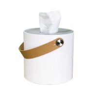 提手款(圆白) 北欧式创意钻石面纸巾盒ins风客厅家用防水抽纸盒高档轻奢华简约