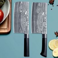 锋利菜刀黑色刃不易生锈不锈钢家用小菜刀切片刀切肉片切菜切瓜果