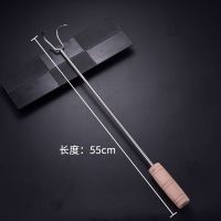 不锈钢木柄捞肉烧鸭猪皮插卤牛肉勾丁字挂钩子叉烧腊环松肉鹅尾针