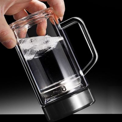 大容量单双层玻璃泡茶杯办公杯220ml-700ml男女式微保温杯子