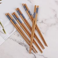 一家人筷子防滑好夹环保家用个性竹筷子创意礼品筷子防霉尖头