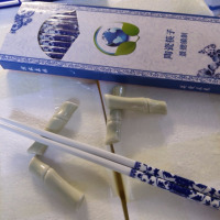 景德镇青花瓷筷子不发霉耐高温不掉色干净卫生健康陶瓷筷子