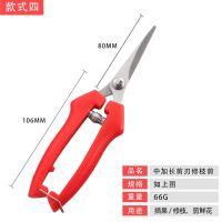 修枝剪刀花艺剪刀摘果剪插花鲜花修花剪枝剪刀花艺师园艺剪子|*中号蔬果剪+弹簧 三把装[实惠]