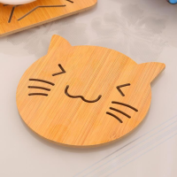 隔热垫卡通餐盘垫餐桌垫防滑锅垫创意餐具垫茶杯垫防烫碗垫杯垫子|小猫（6个装）