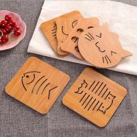 隔热垫卡通餐盘垫餐桌垫防滑锅垫创意餐具垫茶杯垫防烫碗垫杯垫子|餐垫图案随机(4个装)