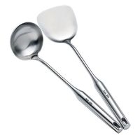 锅铲不锈钢304炒菜用的铲子勺子套装炒菜铲子厨房炒菜铲加厚铁铲|304加厚款 漏勺