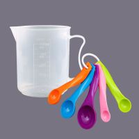 电子秤量勺秤高精度计量勺烘焙厨房家用勺子称克数刻度奶粉称重勺|五彩量勺+量杯组合装